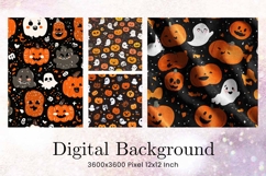 Halloween Pattern Background Scare Horror Ghost Wallpaper_58 Product Image 1