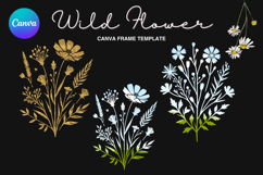Wild Flower Canva Frame Bouquet Flower Add Photo_59 Product Image 1