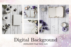 Wooden Floral Background Wood Flower Vintage Wallpaper_6 Product Image 1