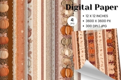 Pumpkin Pattern Background Fall Autumn Wallpaper_6 Product Image 1