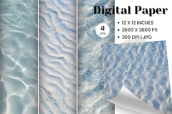 Ocean Waves Background Sea Water Deep Blue Ocean Surfing_6 Product Image 1