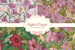 Flower Pattern Background Wallpaper Digital Paper_60 Product Image 1