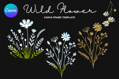 Wild Flower Canva Frame Bouquet Flower Add Photo_63 Product Image 1