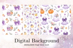 Halloween Pattern Background Scare Horror Ghost Wallpaper_63 Product Image 1