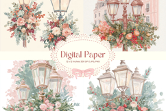 Flower Pattern Background Wallpaper Digital Paper Wrap_63 Product Image 1