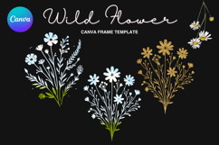 Wild Flower Canva Frame Bouquet Flower Add Photo_64 Product Image 1