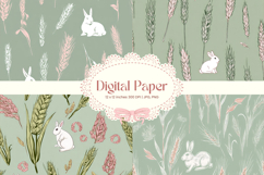 Flower Pattern Background Wallpaper Digital Paper_65 Product Image 1