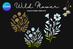 Wild Flower Canva Frame Bouquet Flower Add Photo_66 Product Image 1