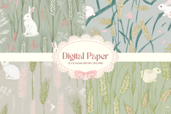 Flower Pattern Background Wallpaper Digital Paper_66 Product Image 1