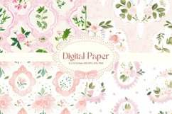 Flower Pattern Background Wallpaper Digital Paper Wrap_66 Product Image 1