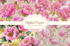 Flower Pattern Background Wallpaper Digital Paper_67 Product Image 1