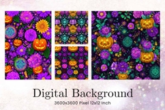 Halloween Pattern Background Scare Horror Ghost Wallpaper_69 Product Image 1