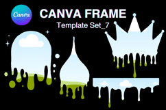 Drip Canva Frame Water Drop Dripping Borders add Photo 7 Product Image 1