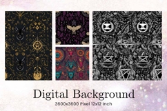 Halloween Pattern Background Scare Horror Ghost Wallpaper_7 Product Image 1