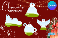 Christmas Ornament Canva Frame Christmas Tree Decorate Photo Product Image 1