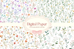 Flower Pattern Background Wallpaper Digital Paper_7 Product Image 1