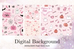 Halloween Pattern Background Scare Horror Ghost Wallpaper_70 Product Image 1