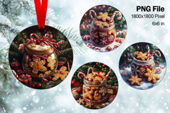 Christmas Ornament Gingerbread House Tree Decorate Design_72 Product Image 1