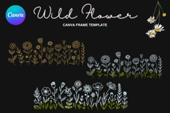 Wild Flower Canva Frame Bouquet Flower Add Photo_73 Product Image 1