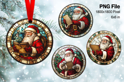 Santa Claus Christmas Ornament Snow Decorate Sublimation_73 Product Image 1