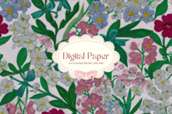 Flower Pattern Background Wallpaper Digital Paper Wrap_73 Product Image 1