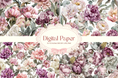 Flower Pattern Background Wallpaper Digital Paper_74 Product Image 1