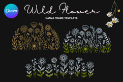 Wild Flower Canva Frame Bouquet Flower Add Photo_75 Product Image 1