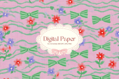 Flower Pattern Background Wallpaper Digital Paper Wrap_76 Product Image 1