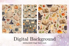 Halloween Pattern Background Scare Horror Ghost Wallpaper_77 Product Image 1