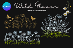 Wild Flower Canva Frame Bouquet Flower Add Photo_78 Product Image 1