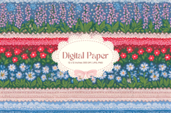 Flower Pattern Background Wallpaper Digital Paper Wrap_79 Product Image 1