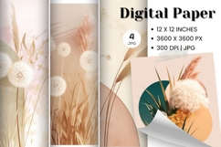 Flower Background Digital Paper Wallpaper Backdrop_8 Product Image 1