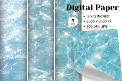 Ocean Waves Background Sea Water Deep Blue Ocean Surfing_8 Product Image 1