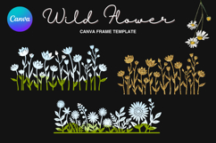 Wild Flower Canva Frame Bouquet Flower Add Photo_85 Product Image 1