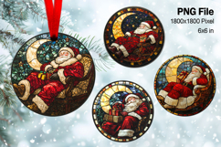 Santa Claus Christmas Ornament Snow Decorate Sublimation_86 Product Image 1