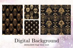 Halloween Pattern Background Scare Horror Ghost Wallpaper_87 Product Image 1