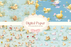 Flower Pattern Background Wallpaper Digital Paper_87 Product Image 1