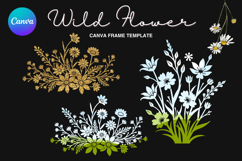 Wild Flower Canva Frame Bouquet Flower Add Photo_89 Product Image 1