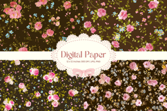 Flower Pattern Background Wallpaper Digital Paper_89 Product Image 1
