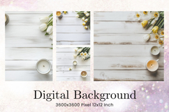 Wooden Floral Background Wood Flower Vintage Wallpaper_9 Product Image 1