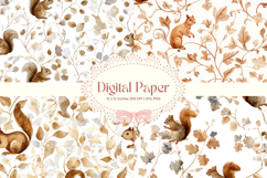 Flower Pattern Background Wallpaper Digital Paper_9 Product Image 1