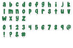 St Patrick&#039;s day Doodle Alphabet Shamrock Letters Hand Drawn Product Image 3
