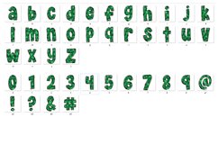 St Patrick's day Doodle Alphabet Shamrock Letters Hand Drawn Product Image 3