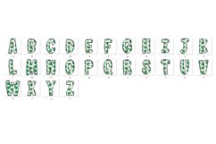 St Patrick&#039;s day Doodle Alphabet Shamrock Letters Hand Drawn Product Image 8