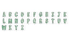 St Patrick's day Doodle Alphabet Shamrock Letters Hand Drawn Product Image 8