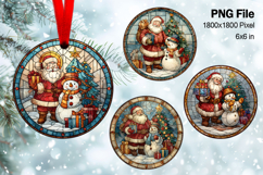 Santa Claus Christmas Ornament Snow Decorate Sublimation_93 Product Image 1