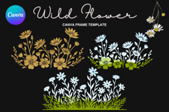 Wild Flower Canva Frame Bouquet Flower Add Photo_94 Product Image 1
