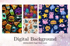 Halloween Pattern Background Scare Horror Ghost Wallpaper_94 Product Image 1