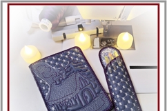 Winter’s Tale ITH Set Quilted Book Cover &amp; Pen Case Holiday Product Image 8