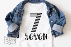 7th Birthday Girl SVG - 7th Birthday Retro - Seven Birthday Product Image 1